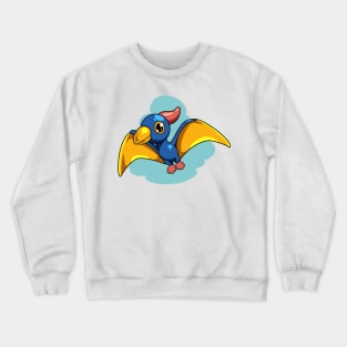 Cartoon Pteranodon Crewneck Sweatshirt